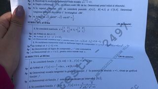 Subiecte Matematică M2 2020, profil tehnologic