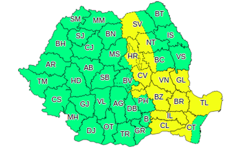 Atenţionare de ultimă oră de la meteo