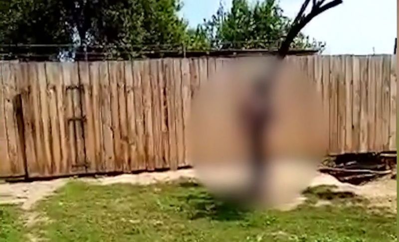 ținut cu lanțuri de copac