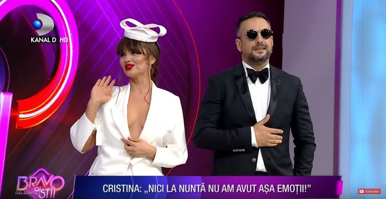 Cristina Siscanu si Madalin Ionescu, în platou, la Bravo ai stil - Celebrities Cristina Siscanu si Madalin Ionescu