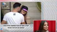 Andreea este inghesuita de George, intr-un colt