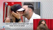 Andreea si George se saruta