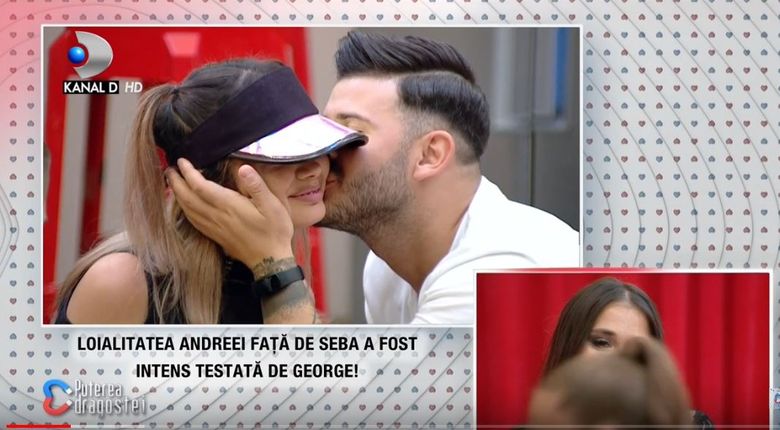 Andreea si George se saruta Andreea si George se saruta