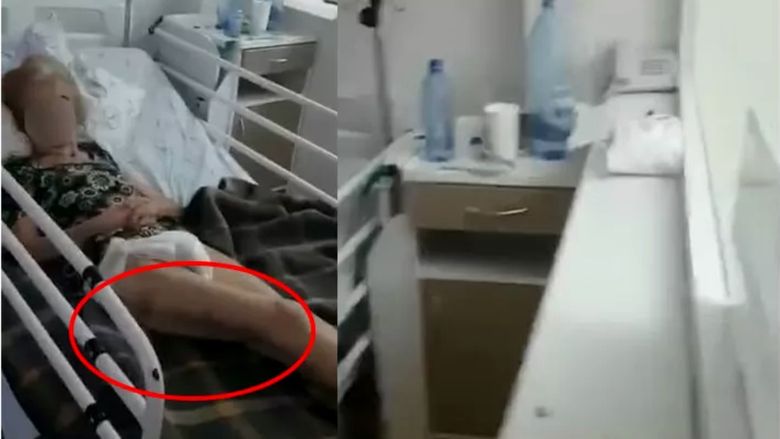 Bătrâna bolnavă de COVID-19 este maltratată la Spitalul Matei Balș din București batrana legata de pat matei bals