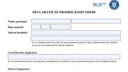 Declaratie pe propria raspundere