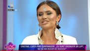 Cristina Șișcanu plânge in platou