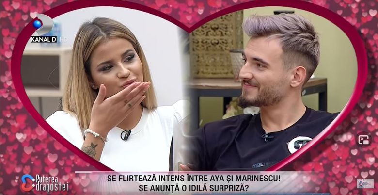 Aya ii trimite pupici lui Cristian Marinescu Aya ii trimite pupici lui Cristian Marinescu