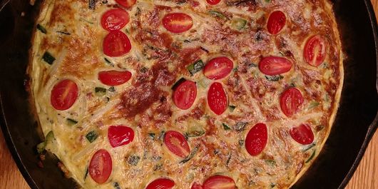 Avem pentru tine o rețetă fabuloasă: Frittata cu spanac și brânză de capră!