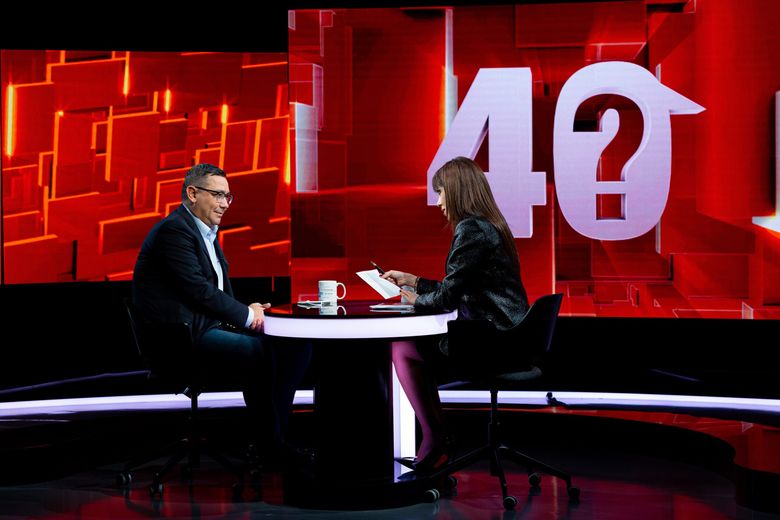 Victor Ponta, următorul invitat la “40 de întrebări cu Denise Rifai”