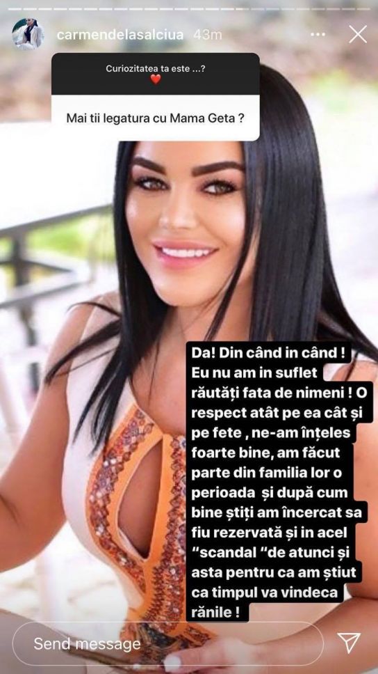 relatia dintre carmen de la salciua si mama geta