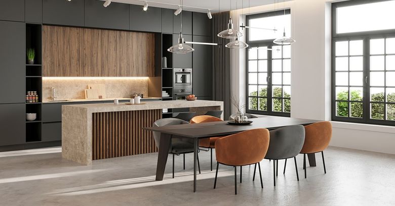 Iti doresti o bucatarie open space? Iata cateva idei de amenajare!