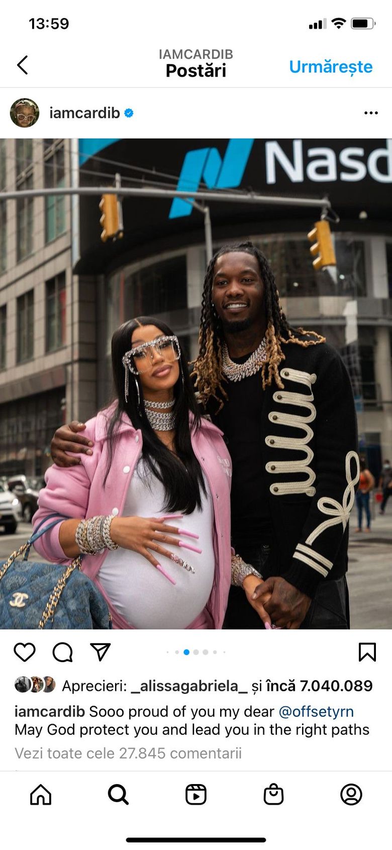 Cardi B și Offset, părinți pentru a doua oară!