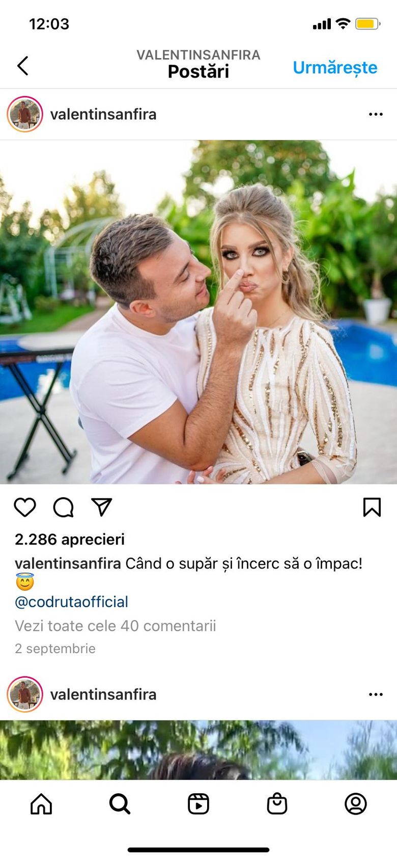 Valentin Sanfira și Codruța își anulează nunta pentru a doua oară: „Trebuie să refacem invitațiile”