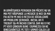 Sebastian Chtoșscă va lipsi de pe Instagram o bună perioadă de timp