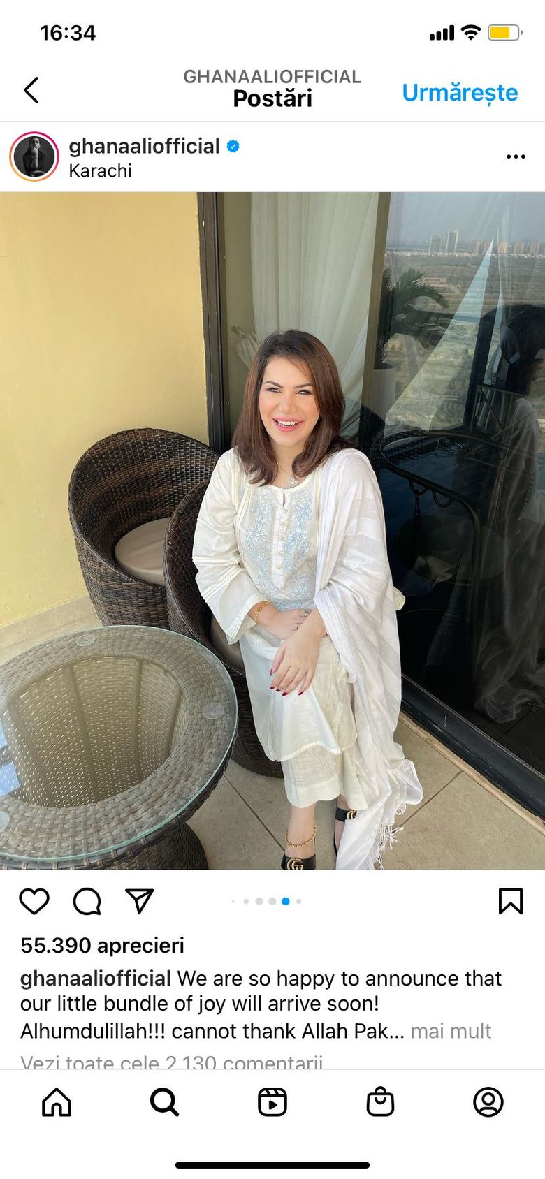 Ghana Ali va deveni mămică pentru prima dată!