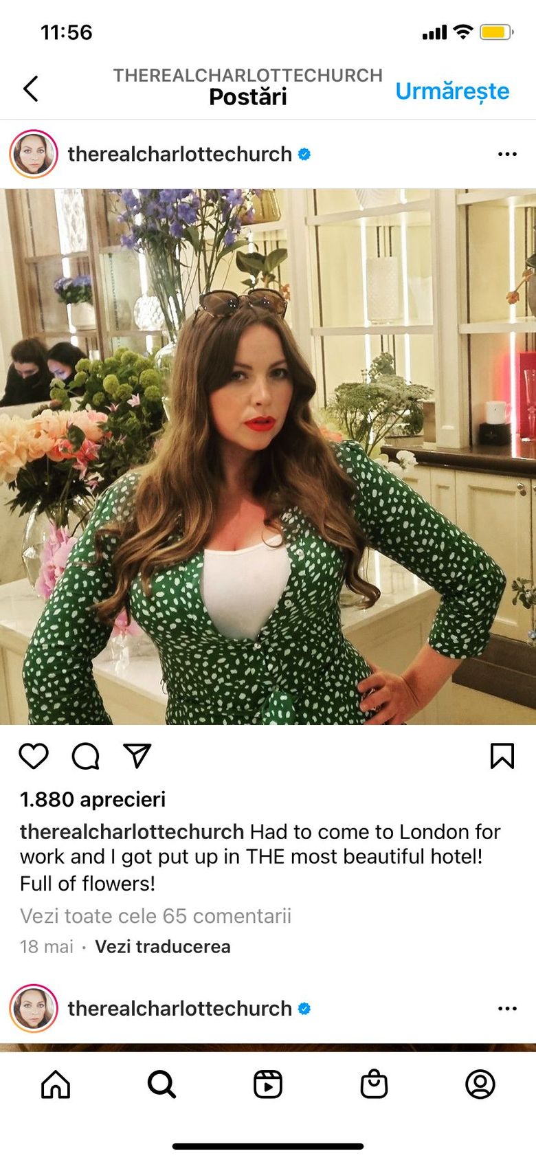 Charlotte Church a născut în grădină!