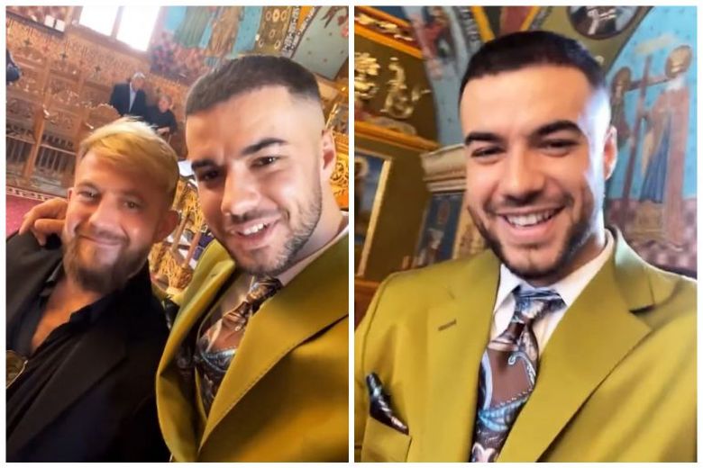 Culiță Sterp, primele imagini de la botezul fiului său
