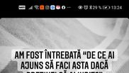 Răspunsul Biancăi Comănici