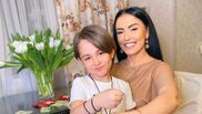 Andreea Mantea și copilul ei, David