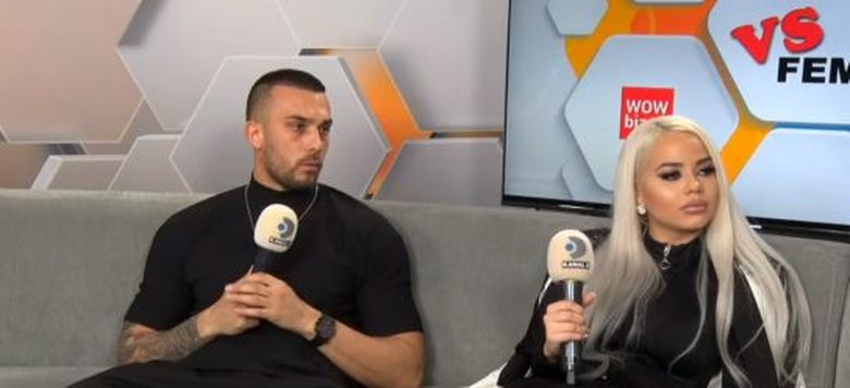 Berna și Alex Bobicioiu în emisiunea „Bărbați vs Femei” Berna și Alex Bobicioiu în emisiunea „Bărbați vs Femei”