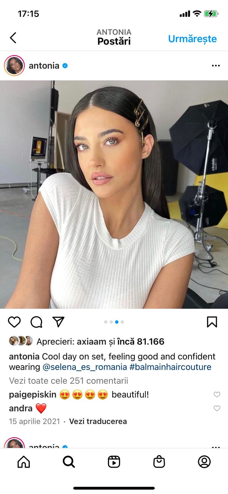Așa arată Antonia nemachiată! Solista a dezvăluit secretul unui ten lipsit de imperfecțiuni