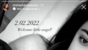 Ștefania Ivănescu a adus pe lume un băiețel!