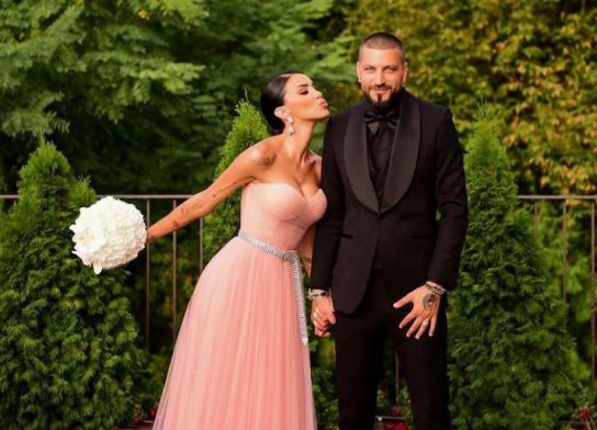 Adelina Pestrițu și soțul ei, Virgil Șteblea