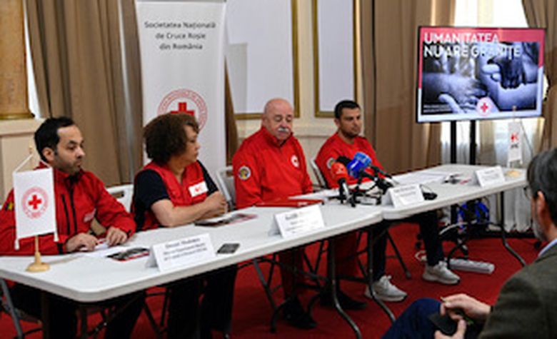 Crucea Roșie Română anunță bilanțul campaniei „UMANITATEA NU ARE GRANIȚE“ Crucea Rosie