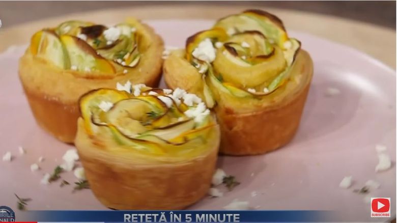 Rețetă delicioasă de brioșe cu dovlecei „Un fel de mâncare rapid, dar spectaculos”