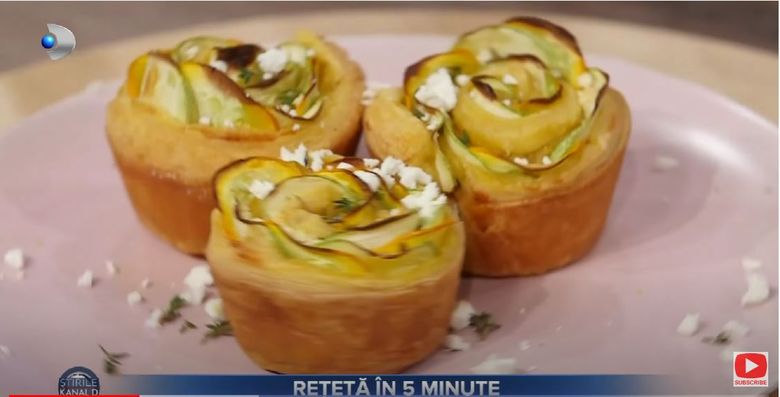 Rețetă delicioasă de brioșe cu dovlecei „Un fel de mâncare rapid, dar spectaculos”