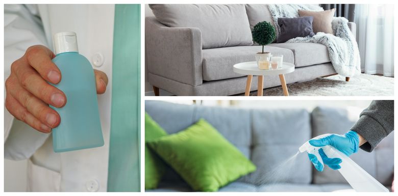 Ce se întâmplă dacă amesteci spirt cu apă și pulverizezi pe canapea și covoare. Trucul pe care cu siguranță nu îl știai