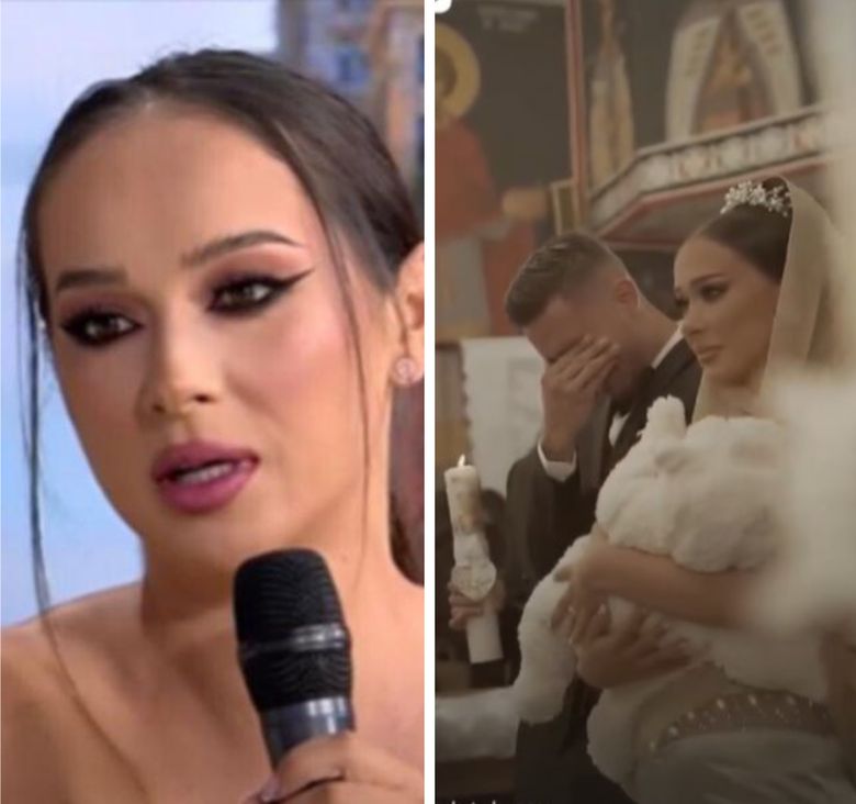Vlăduța Lupău l-a botezat pe micuțul Iair. Artista a avut parte de momente emoționante