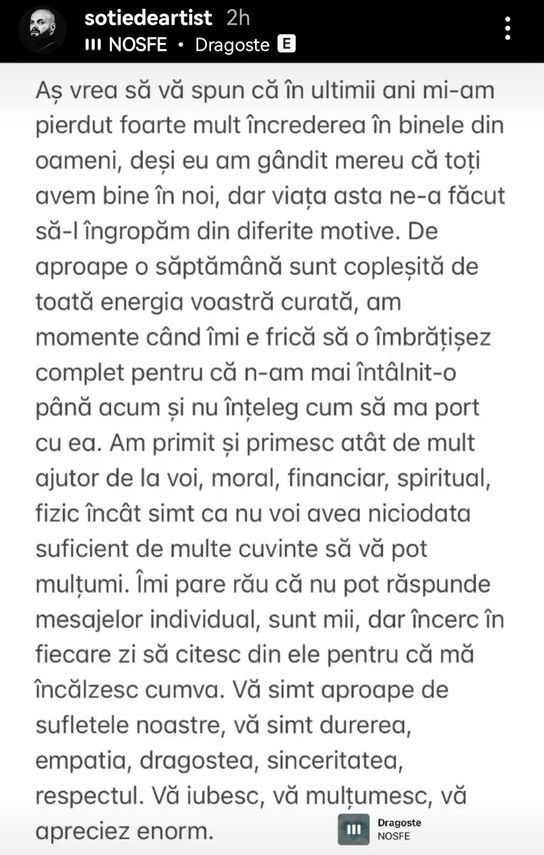 Ce a pățit Mădălina Crețan, la două săptăm&acirc;ni, după decesul lui Nosfe