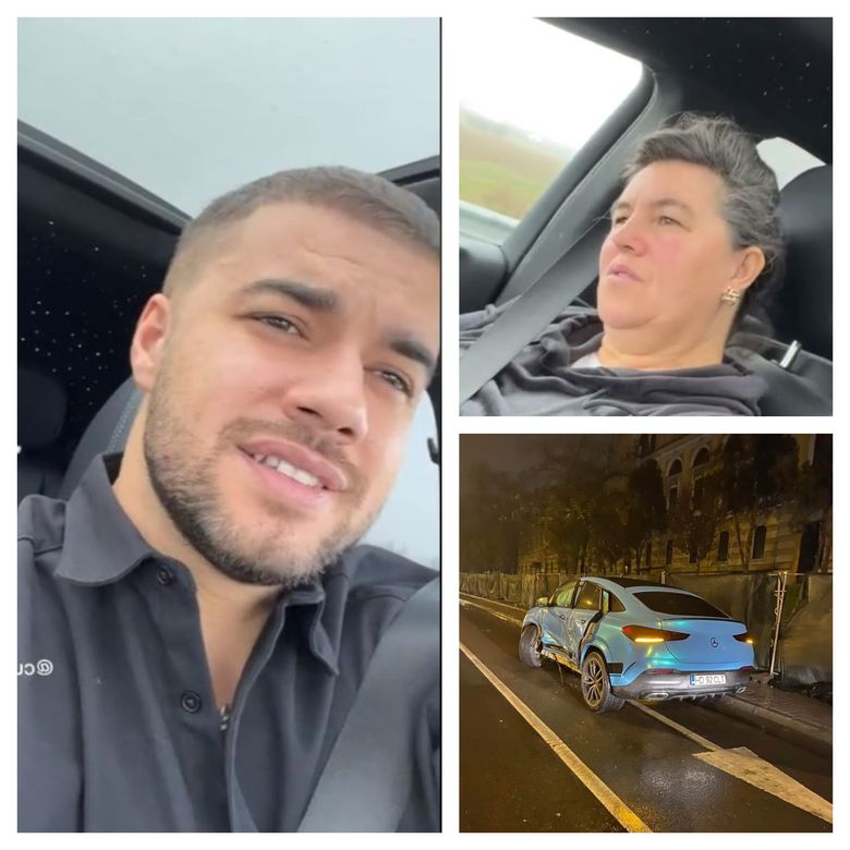 Culiță Sterp a făcut accident cu mașina, în Piața Ștefan cel Mare din Cluj-Napoca