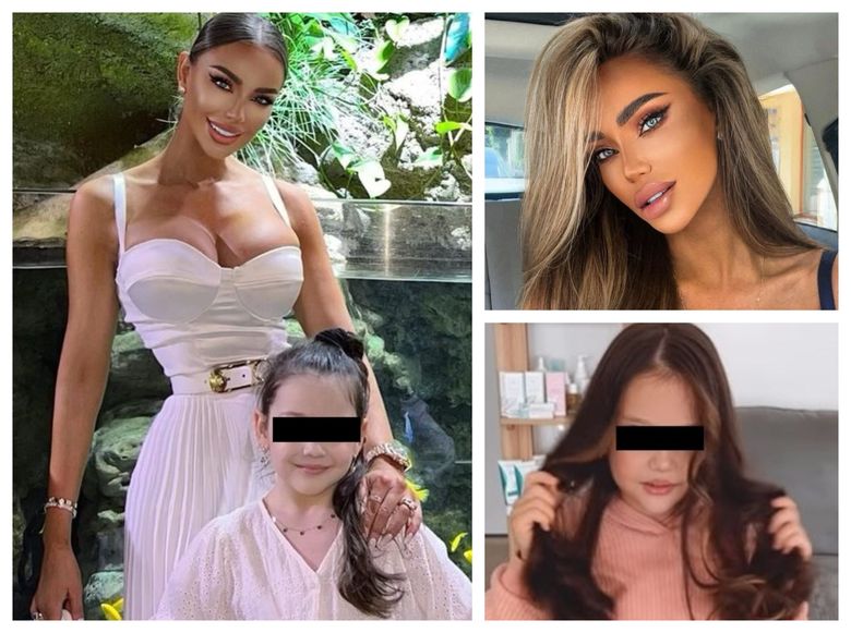 “Dacă ea a visat aseară că vrea.” Bianca Drăgușanu a mers cu fiica sa la salon, pentru a-i vopsi părul