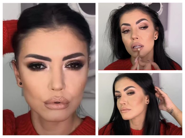 Andreea Mantea, variante de makeup pentru Crăciun și Revelion