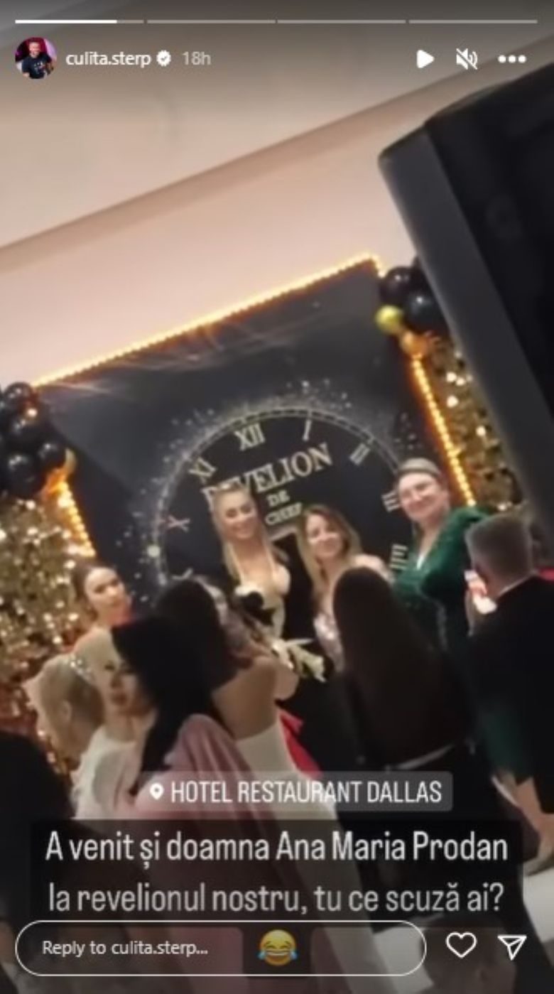 “Tu ce scuză ai?” Anamaria Prodan, apariție spectaculoasă la restaurantul unde Culiță Sterp a cântat de Revelion