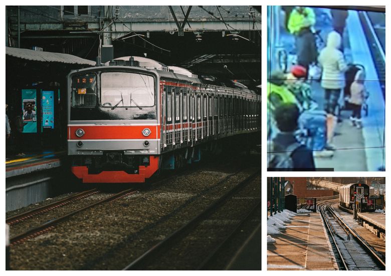 VIDEO O femeie din America a împins o fetiță de 3 ani pe șinele de tren. Imagini cu impact emoţional