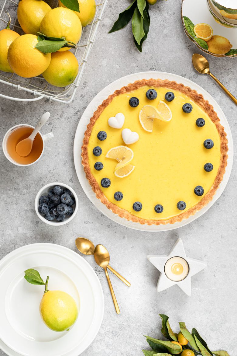 reteta de tarta cu lamaie si afine