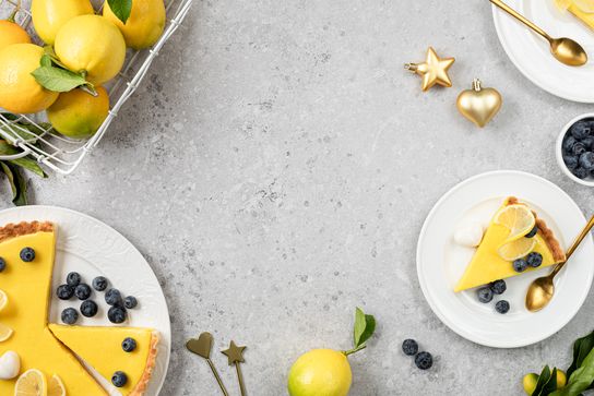 Prajitura cu afine si lamaie