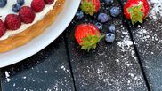 reteta de tarta cu crema de branza si fructe proaspete