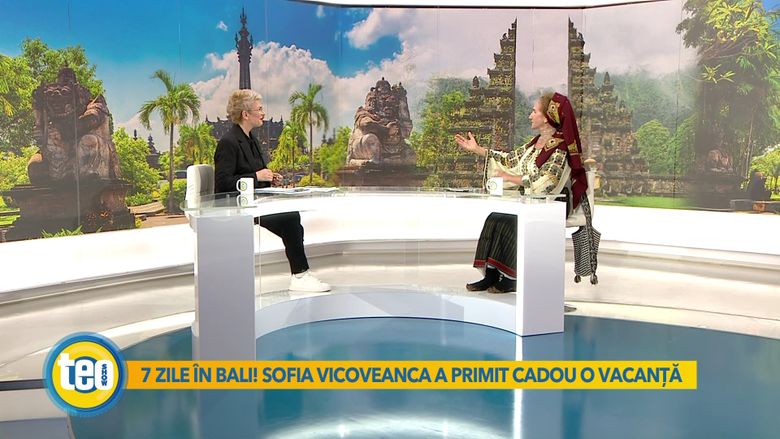 La “Teo Show”, Sofia Vicoveanca a povestit despre experiența inedită trăită în Bali La “Teo Show”, Sofia Vicoveanca a povestit despre experiența inedită trăită în Bali