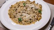 risotto cu ciuperci parmezan si patrunjel