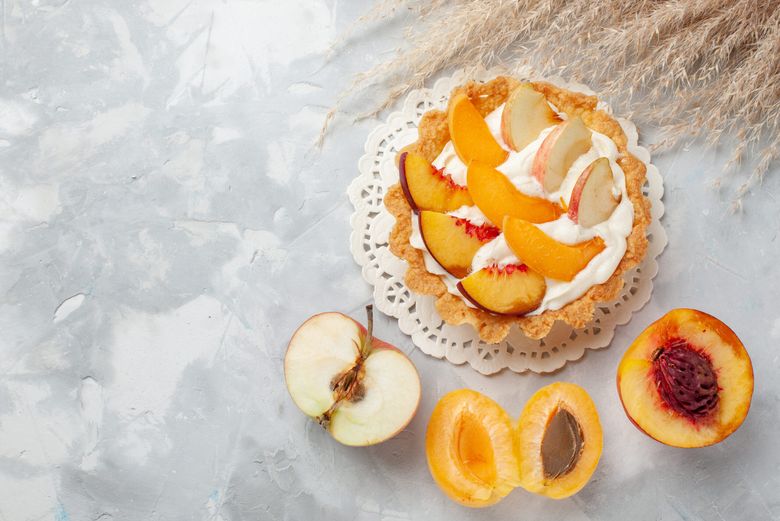 cheesecake cu piersici