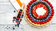 cea mai buna reteta de tort cheesecake cu zmeura si afine