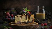 cea mai buna reteta de tort cheesecake cu sos de ciocolata