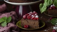 tort entremet cu zmeura