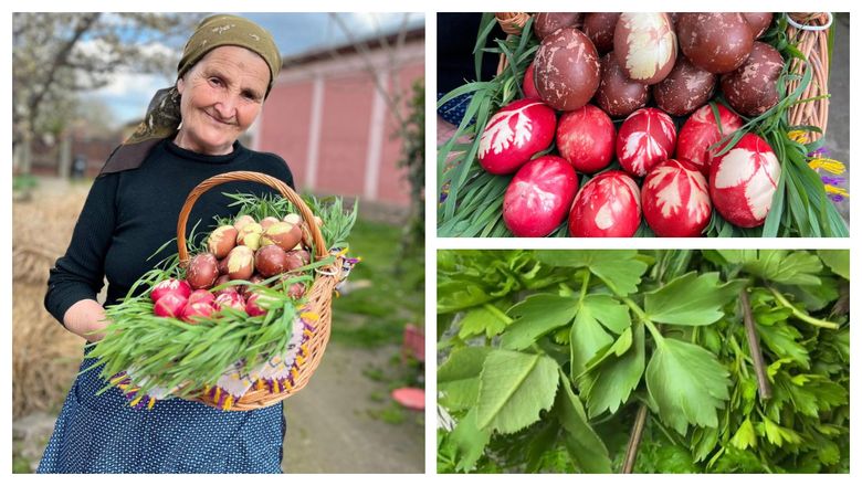 Cum înroșește ouăle de Paște, celebra bunică Gherghina de pe TikTok oua rosii cu coji de ceapa