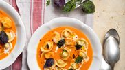 supa crema de rosii * cu cappelletti