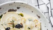 ravioli cu ciuperci si parmezan